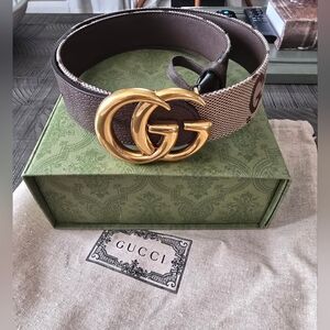 Gucci Women's GG Marmont Wide Belt
